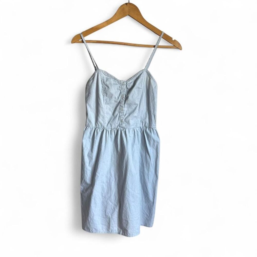 Brandy Melville Tiffany Mini Dress Light Blue One Size Cottage Preppy